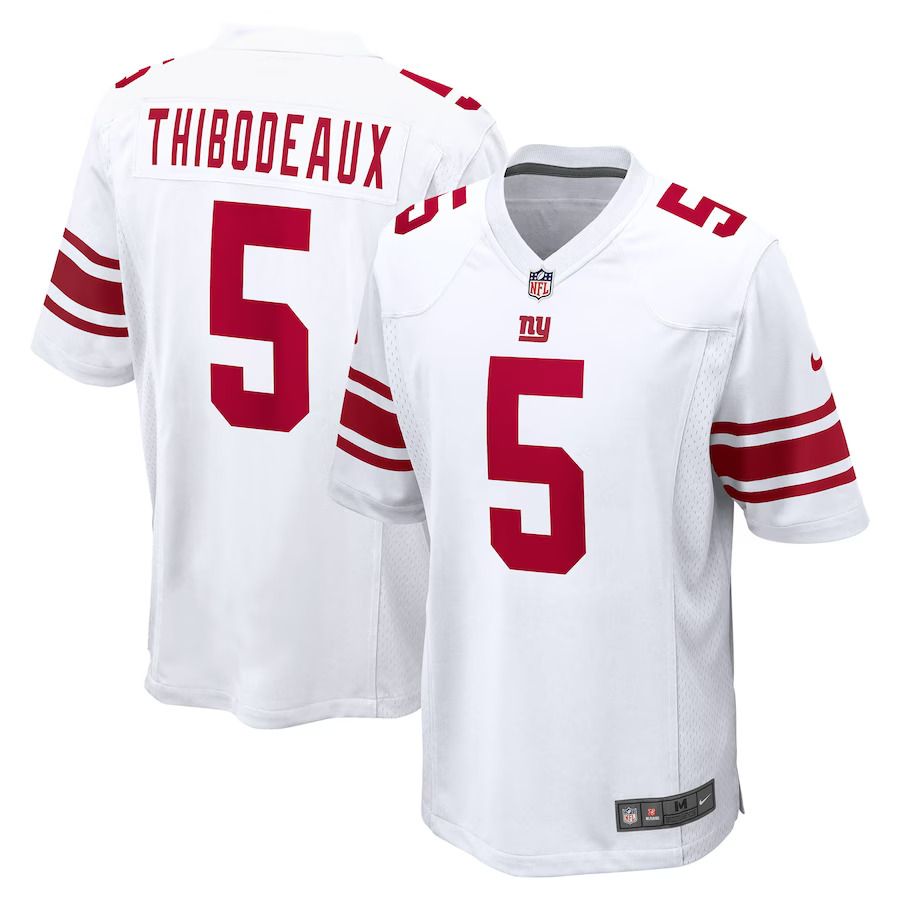Men New York Giants #5 Kayvon Thibodeaux Nike White Player Game NFL Jersey